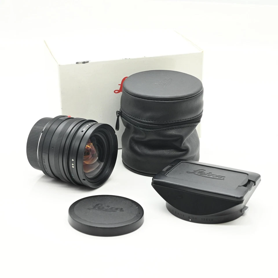 Lente Leica R 19mm f2.8 Elmarit 3 câmeras versão II (filtros embutidos) #382