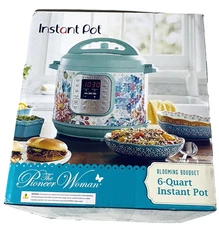 The Pioneer Woman Instant Pot 7-in-1 6 Quart Blooming Bouquet Floral Teal NEW