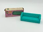 VINTAGE DOLLHOUSE FURNITURE 1964 MARX LITTLE HOSTESS TUFTED SOFA ORIGINAL BOX