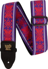 Ernie Ball Royal Flush Red Jacquard Guitar Strap