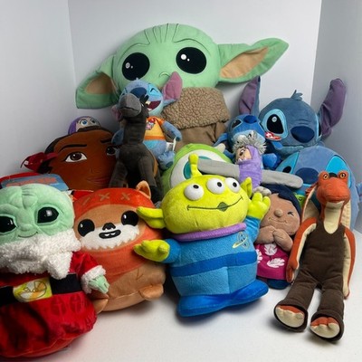 Disney Stitch Star Wars Toy Story Plush Lot 