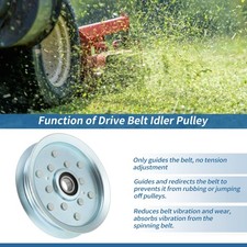 No.AM135526 Idler Pulley for John Deere Lawn Tractor X300 X304 X310 48" 54" Deck