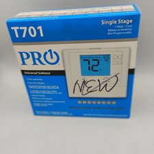 PRO1 T701 Single Stage Non-Programmable Wall Thermostat for 1 Heat/1 Cool New