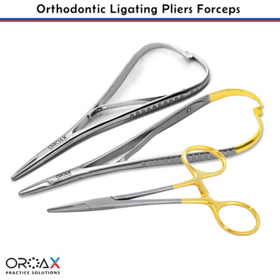 Dentales Set De Ortodoncia Porta Agujas Mathieu Y Pinzas Para Ligaduras OROAX