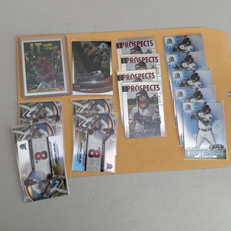 Jordan Lawlar Baseball Card Lot