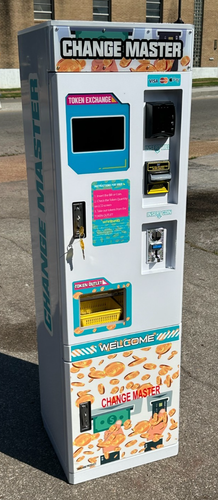 Change Master Token Machine-Converts Cash & Cards to Coins/Tokens ...