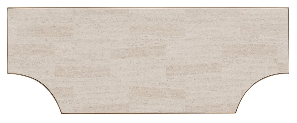 Hooker Furniture 7228-80012 Commerce and Market 42"W Travertine - Gold / White - Image 3 of 3