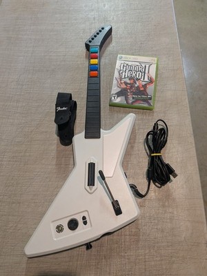 Guitar Hero 2 Xbox 360 Bundle w/ Xplorer Strap Game Fully Tested 1 YEAR WARRANTY