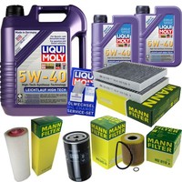 Inspektionskit Filter Liqui Moly ÖL 7L 5W-40 FüR Bmw 5Er Touring E39 530D
