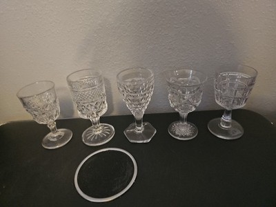 Set of 5 Different Cordials Glasses 