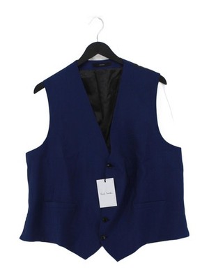 Paul Smith Herren Mantel Brustumfang: 46 in Blau Wolle Neu Mit Etikett