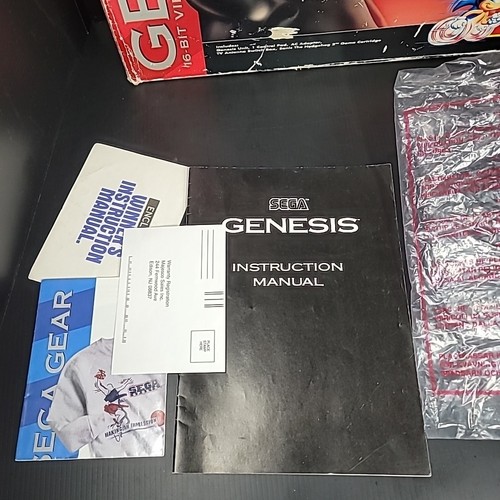 Sega Genesis Console Model 2 CIB Boxed Sonic 2 -Cleaned & Tested - Picture 6 of 17
