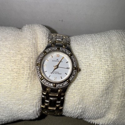 Anne Klein 10/8801 Diamond Accent Two-Tone Women s Watch   PC21J   Runs New Batt