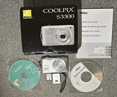 Nikon Coolpix S3300 Camera Bundle (PARTS ONLY/READ DESCRIPTION) 