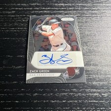 Zach Green 2020 Panini Prizm Rookie RC Auto Silver Prizm Card #RA-ZA Giants