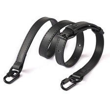 70-90cm Black Replacement Handle Genuine Leather Shoulder Crossbody Bag Strap