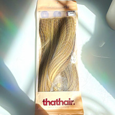 thathair. AM02 20in Synthetic Straight Invisible Wire Hair Extension Sand