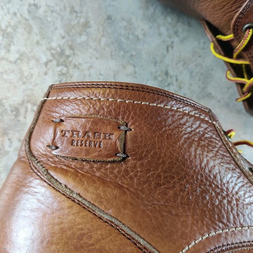 Trask Reserve Chukka Boots Brown Leather Vibram Sole Made In USA Men's 10.5 M - Picture 4 of 10
