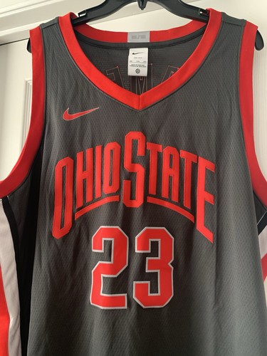 Nike Elite Limited Dri Fit Mens Basketball Jersey Ohio State LeBron James XXL 23 - Picture 2 of 7