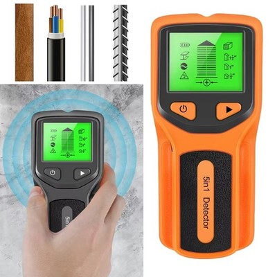 5 in 1 Electric Detector Wall Wood Metal Sensor Wire Stud Finder Quick Scan