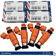 SET of 4 OEM 68V-8A360-00-00 Genuine Yamaha Fuel Injectors 115 HP Outboard 🚗