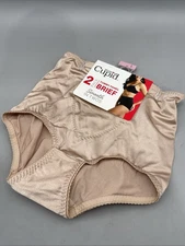 2 Pack Cupid Light Control Shapewear Brief with Tummy Panel Size L Beige