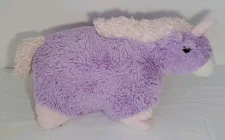 18" Pillow Pets Purple and Pink Unicorn Plush Stuffed Animal Soft Cuddly Toy