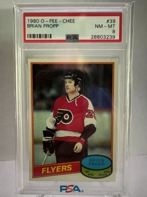 1980-81 O-Pee-Chee Brian Propp RC #39 - PSA 8 NM-MT - Flyers