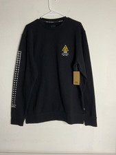 Vans off the wall Men's Est.66 Supply Crewneck Black Long Sweatshirt Size L