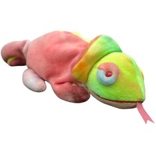 Ty Beanie Baby Rainbow Chameleon 1997 Retired Plush With Tag