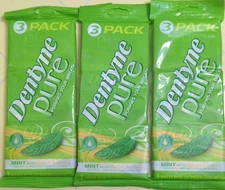 Dentyne Pure Mint Melon Accents - 3 Packs of 9 Pcs, 27 Total *Collectible BB4/25