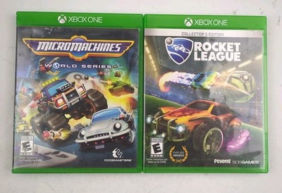Rocket League + Micro Machines World Series Xbox One 2 Game Cars Bundle Lot CIB