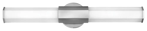 Hinkley Lighting 51152 Nickel Facet 2-Light 26"W Integrated Led Bath Bar - Picture 1 of 4