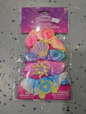 Disney Princess Multicolor Scrunchies Girls Hair Accessories Fabric Bow