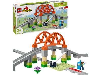 LEGO DUPLO Town 10426 Eisenbahnbrücke und Schienen   Erweiterungsset