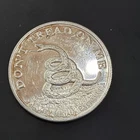 Don't Tread On Me-Boston Tea Party Art Round 1 Troy oz..999 Fine Silver