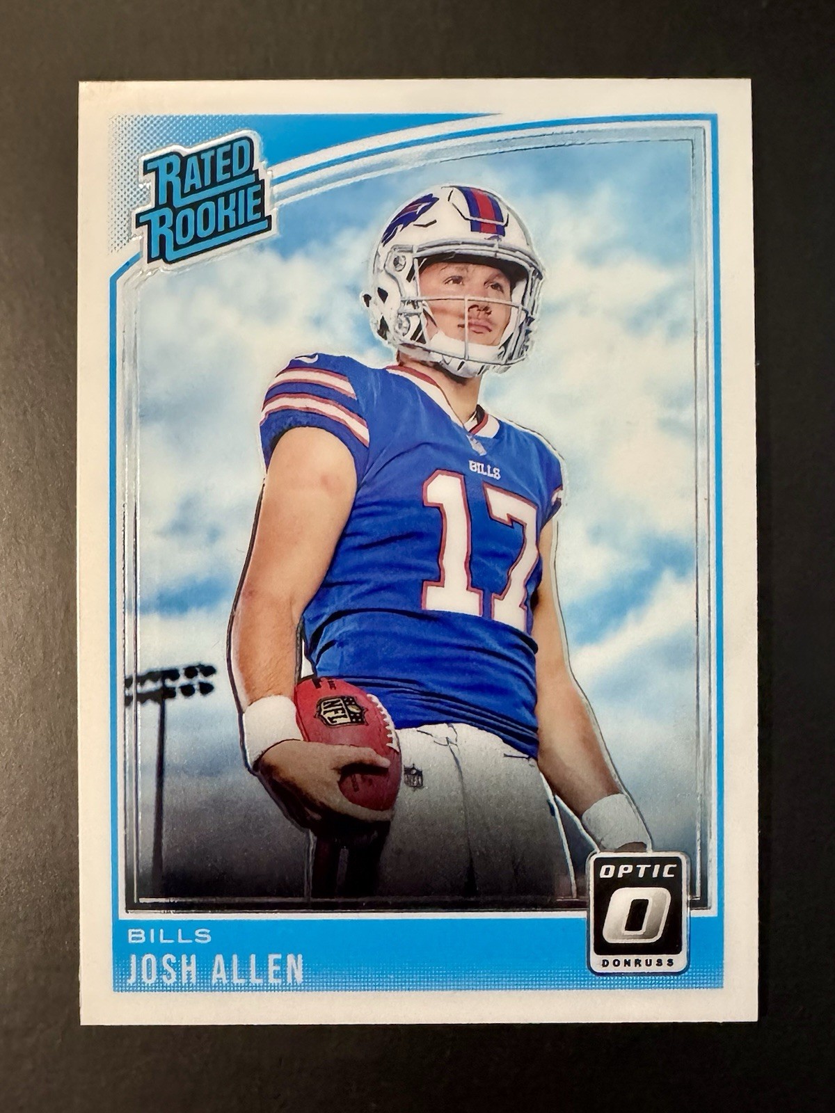 2018 Donruss Optic Football Card | Josh Allen | Rated Rookie (RC) #154