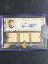 25 Topps Museum Collection Paul O'Neill Single-Player Swatches Triple Relic Auto