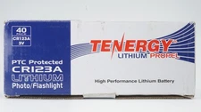 12 Pcs Tenergy Propel CR123A Lithium Battery with PTC Protected