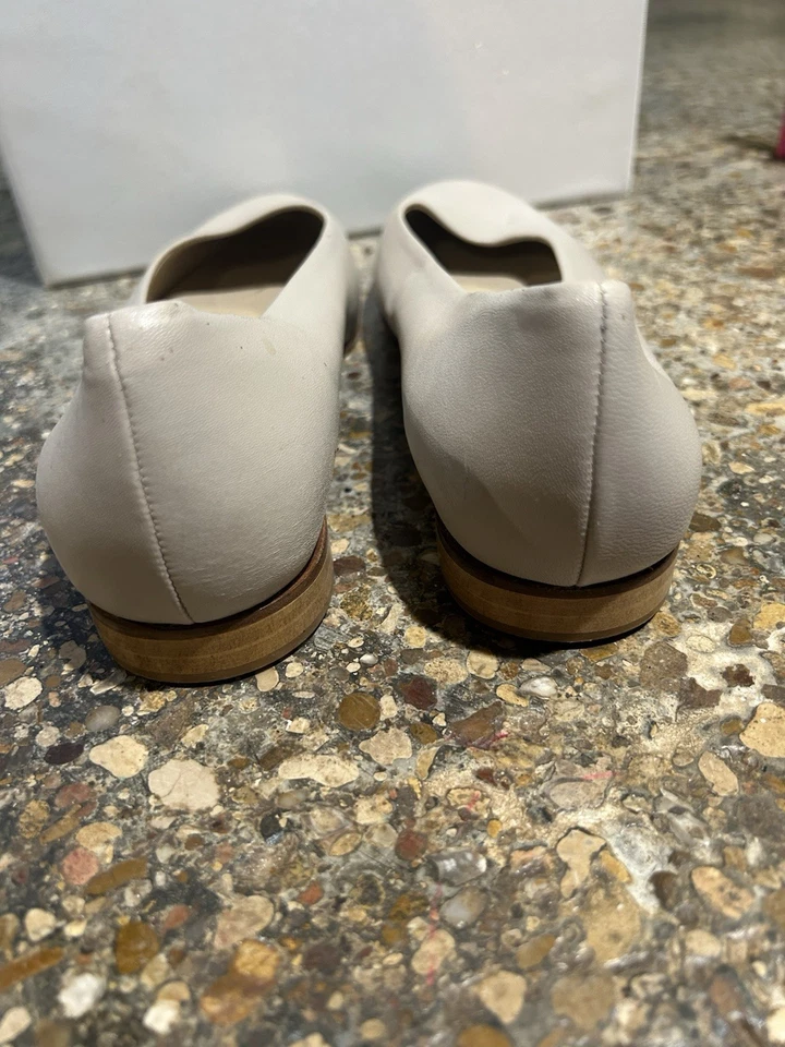 Ladies Theory beige flats leather 37 7.5 - Image 4 of 4