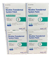 Habitrol Transdermal System Patch Lot Of 4 21MG Step 1 Exp 2029 35 FR SHIP