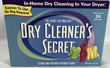 Dry Cleaner's Secret at Home Dry Cleaning 6 Sheets Bagless Formula NEW OLD STOCK