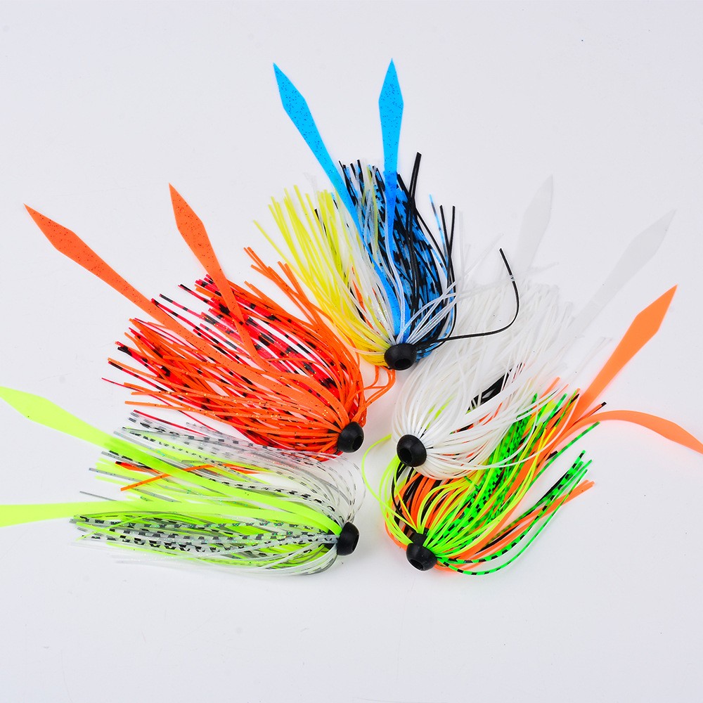 10 pcs Silicone Skirts Streamer Spinnerbaits Buzzbait Squid Rubber Fishing Lures - Image 5