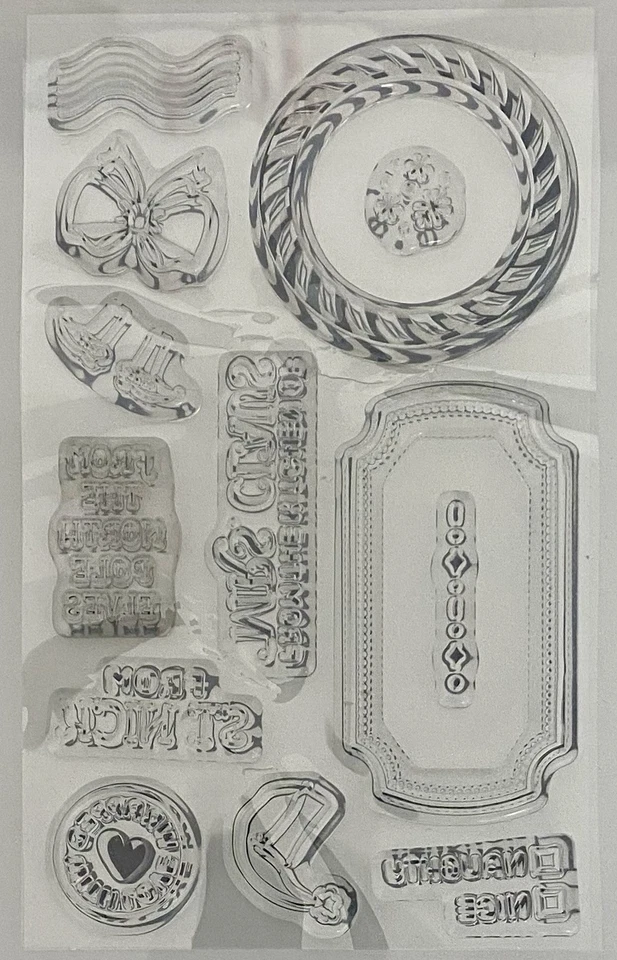 Stampin up! Naughty & Nice Stamp Set, 13 Photopolymer Stamps! - Image 2 of 3