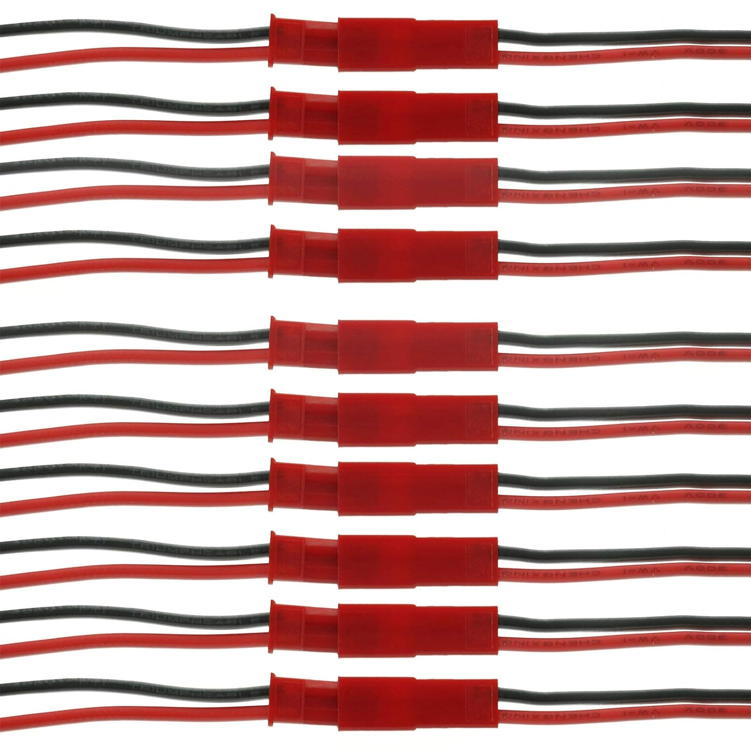 20 Pairs 20 AWG JST Plug Connector 2 Pin Male Female Plug Connector Cable Wire