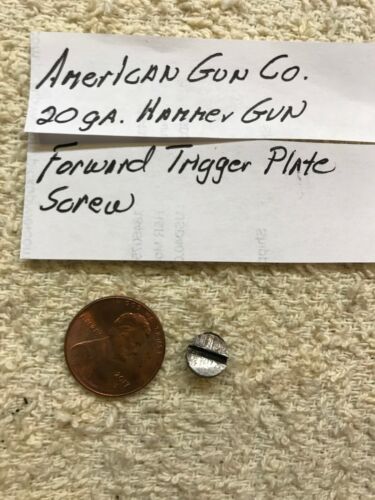 American Gun & Crescent 12/16/20 ga Hammer DB Forward trigger plate screw - Picture 2 of 4