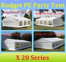 20'x20',26'x20',32'x20',40'x20' Budget PE Party Tent Canopy,Bags Sold Separately
