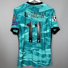 LIVERPOOL ANFIELD 2020 2021 AWAY PLAYER ISSUE JERSEY SHIRT #11 SALAH