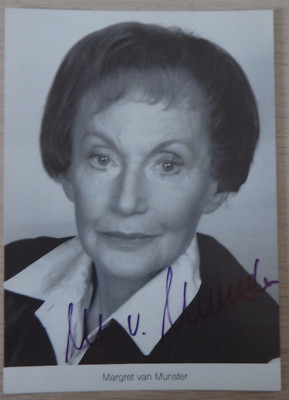 Autogramm deutsche Schauspielerin Margret van Munster ''Lindenstraße'' (105100)