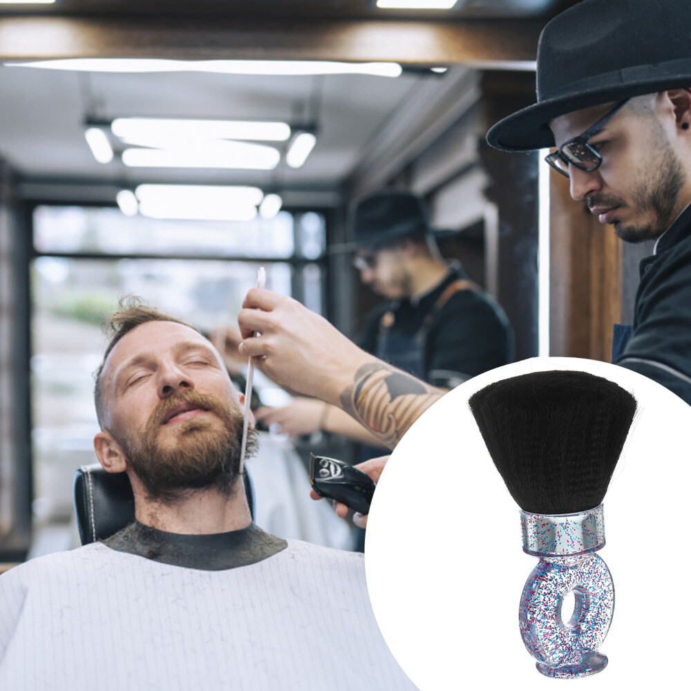 WhaleO Nackenpinsel Für Friseure – Rasierpinsel Aus Holz, Weiche Nylonborsten, Für Salon & Home Use
